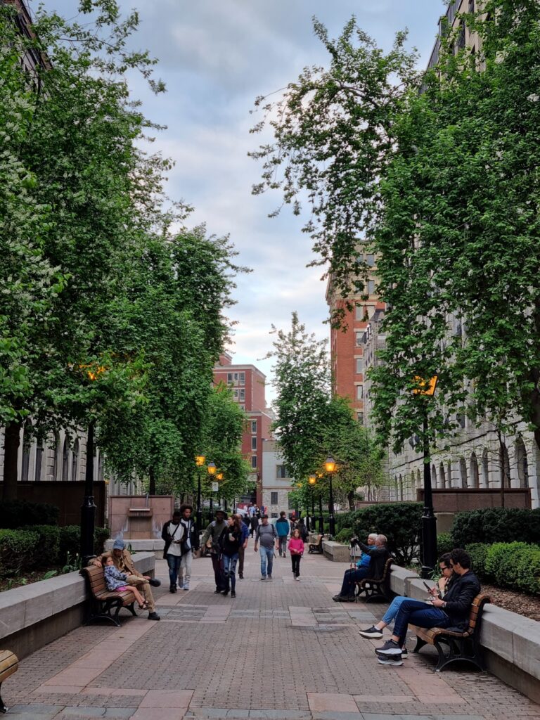 Cours le royer in Montreal old port