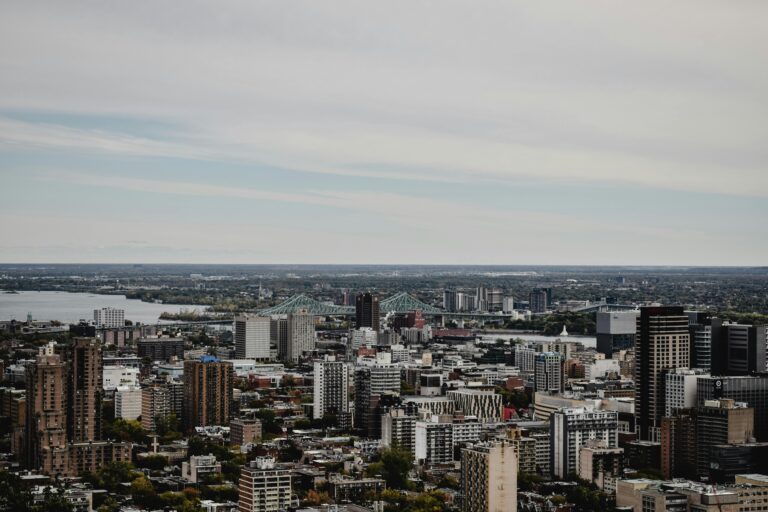 View of Montreal city
