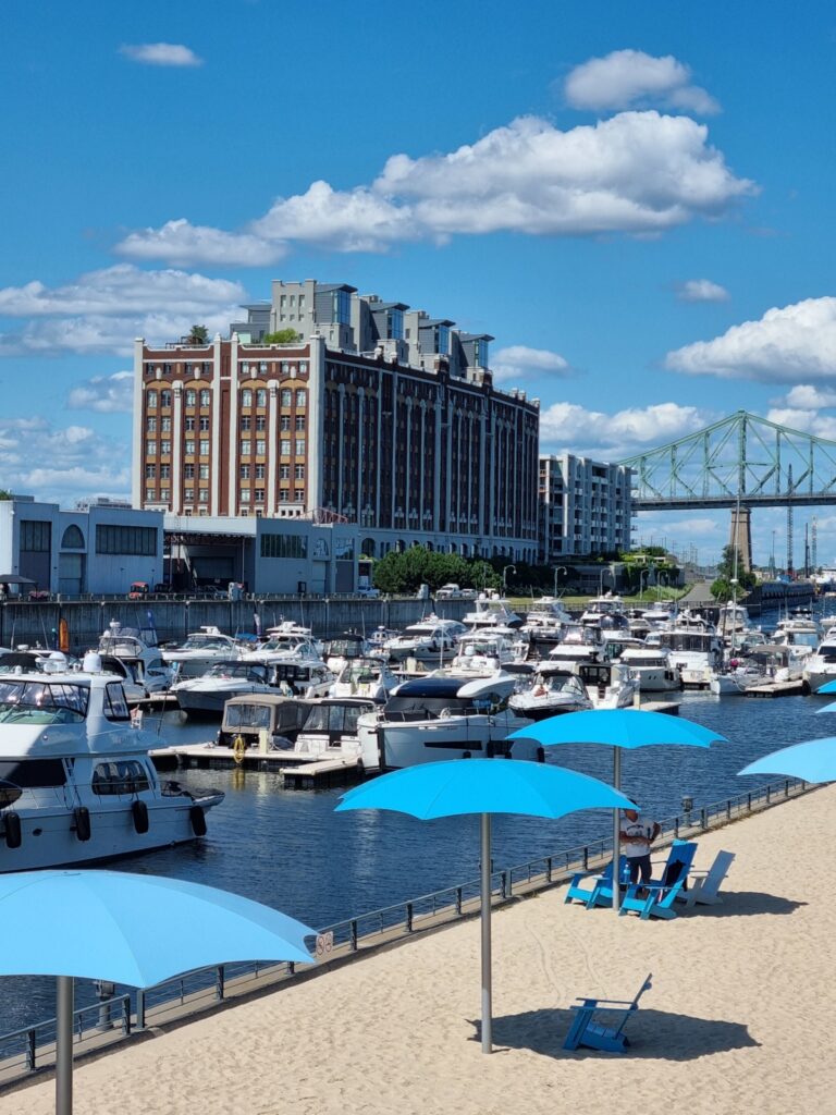 Montreal clock tower beach