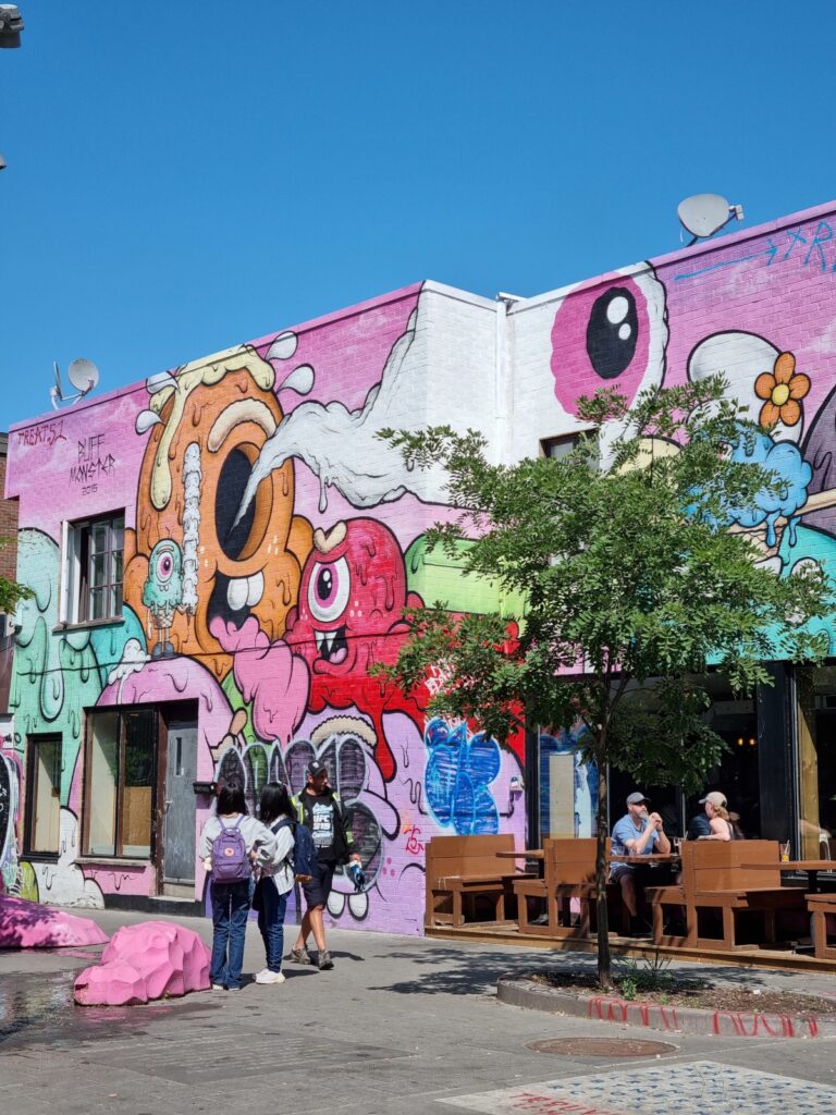 Monster tag in Montreal during Mural festival