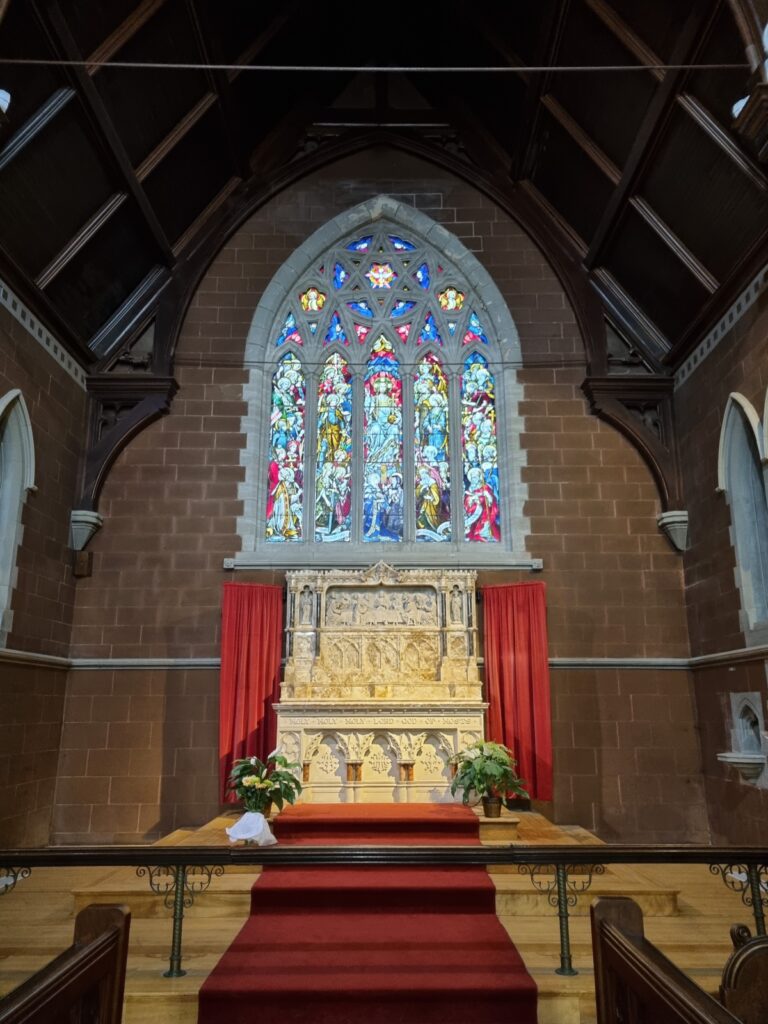 Window in Claire Martin library in Quebec