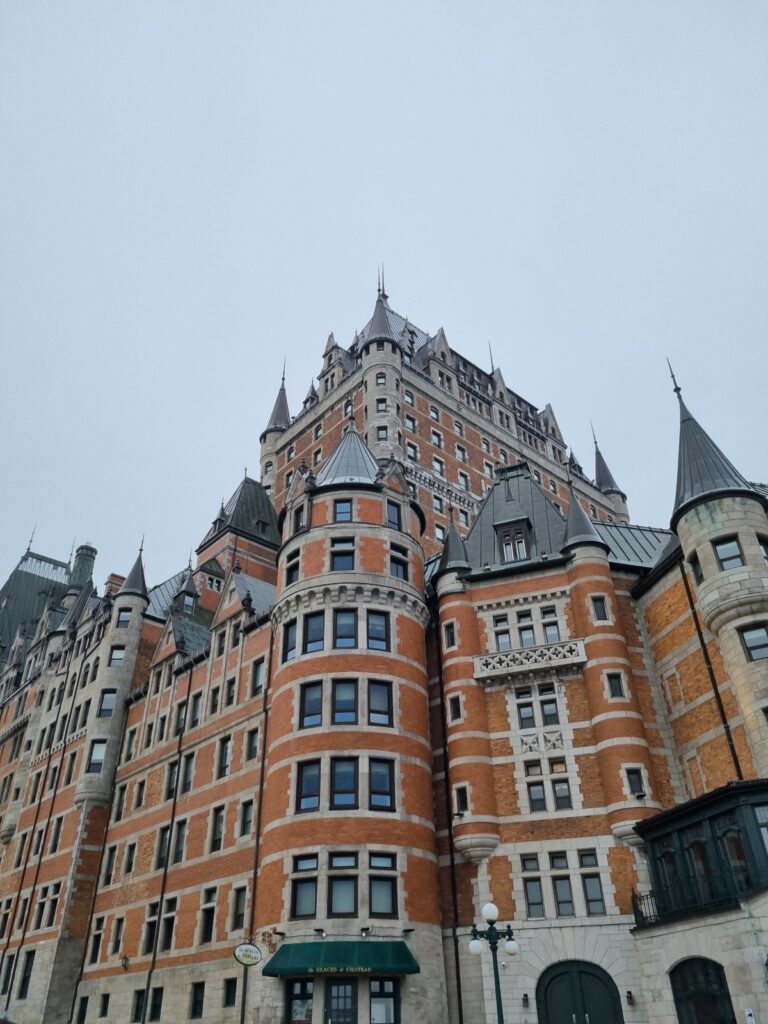 View of Fairmount Chateau Frontenac in Quebec