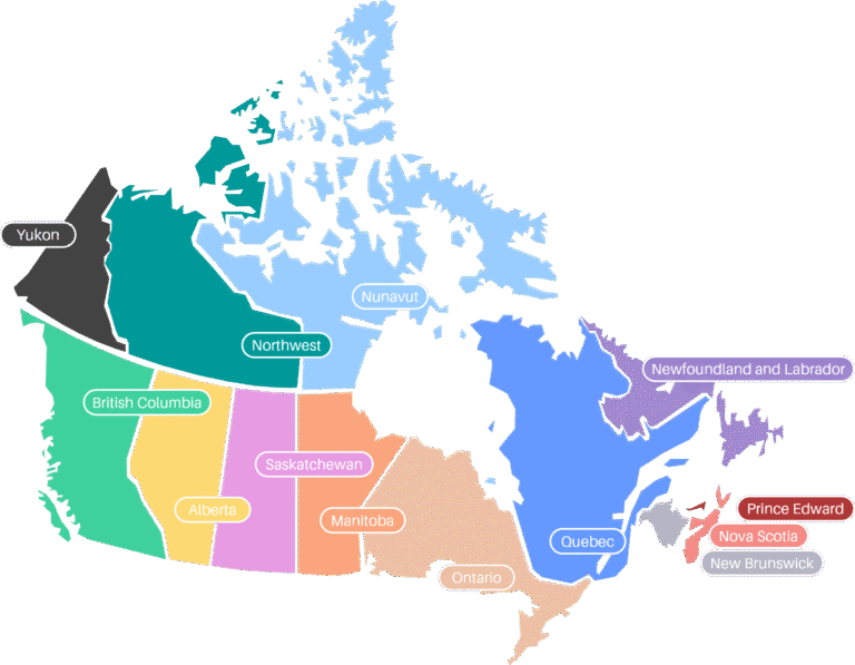 Map of Canada from Expatourist