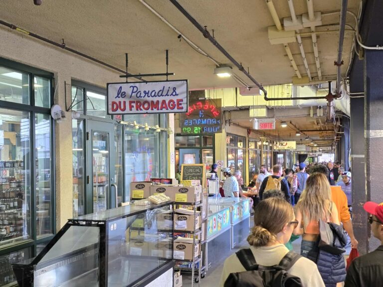 Alley of Atwater market in Montreal