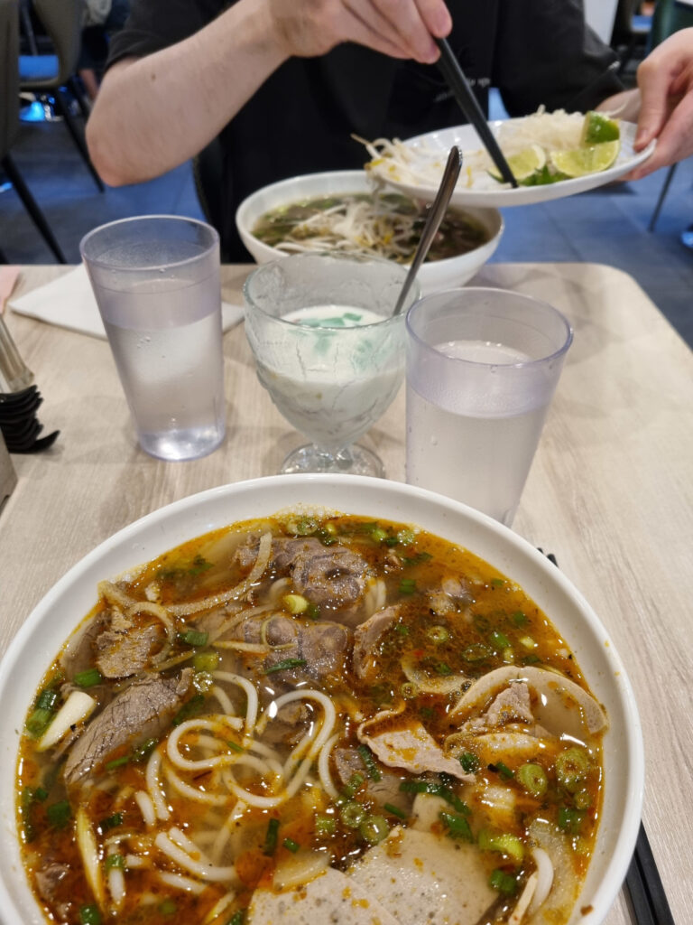 Pho, Bun Bo Hue and Che Ba Mau from Pho OhYeah in Montreal's Chinatown